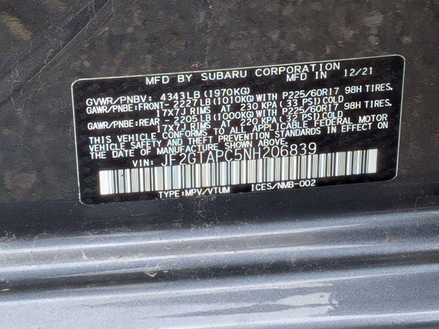 2022 Subaru Crosstrek Premium