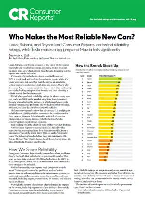 Who Makes the Most Reliable Cars | LaFontaine Subaru in Commerce Township MI